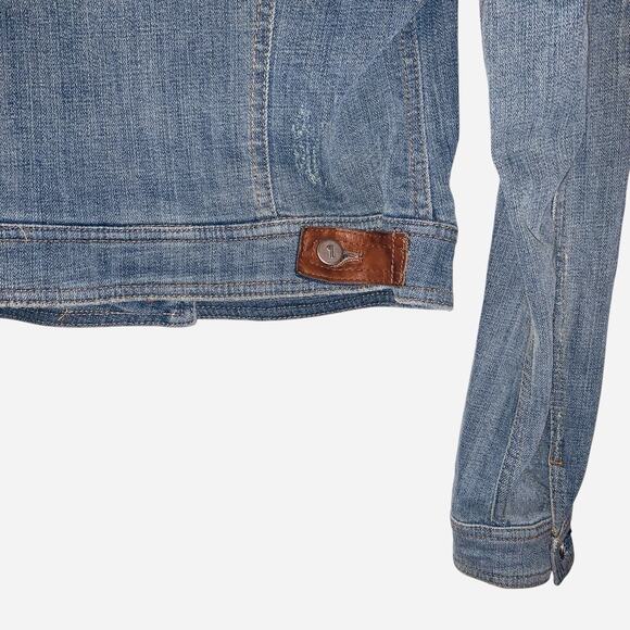 Anthropologie Pilcro and the Letterpress Denim Jean Jacket Blazer Size medium - Picture 5 of 10